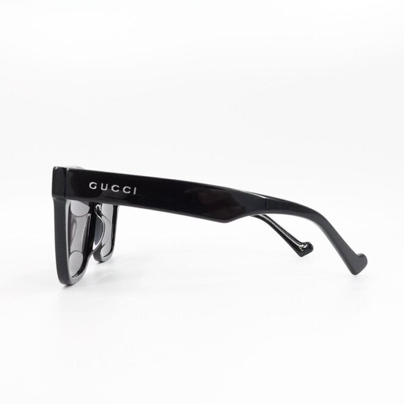 Gucci GG0965 Square Sunglasses Black Gray OS - Picture 4 of 15
